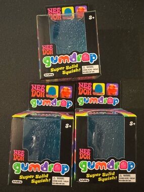 NeeDoh Gumdrop Super Solid Squish! Blue. Price for 1